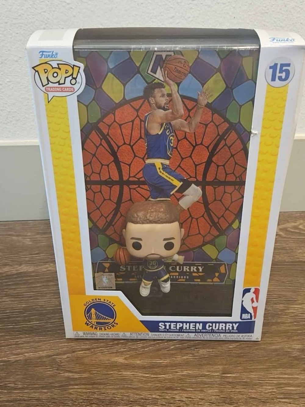 Stephen Curry Funko Pop Display/ Golden State Warriors/#15/ new/original packed